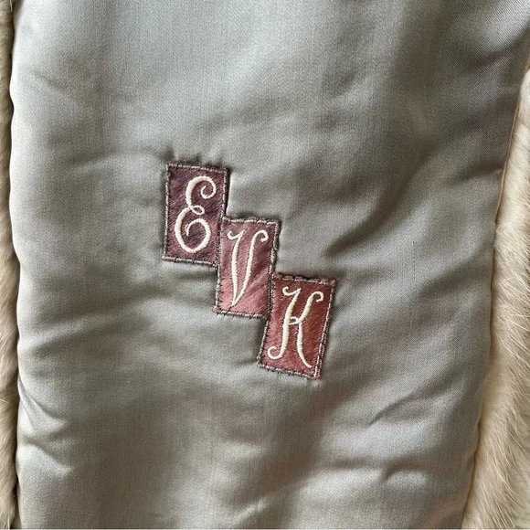 Vintage Famous-Barr Mink Fur Stole Shawl Capelet Coat Jacket Beige Honey Brown - Picture 6 of 12